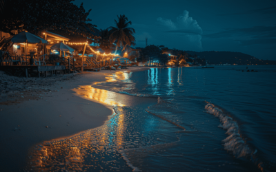 Chaeng Beach Koh Samui nighttime2