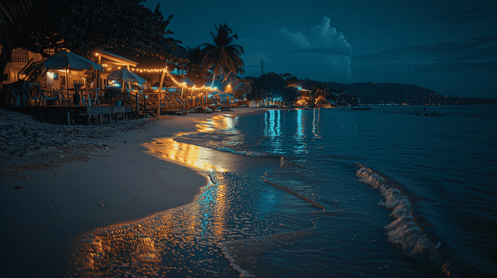 Chaeng Beach Koh Samui nighttime2