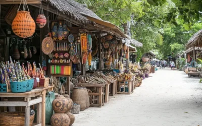 Local Market in Koh Samui for Traditional Crafts