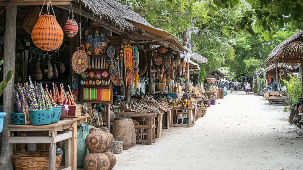 Local Market in Koh Samui for Traditional Crafts