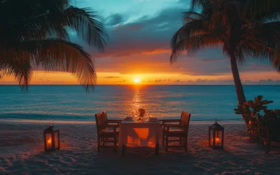 Romantic Dinner Setup in Koh Samui