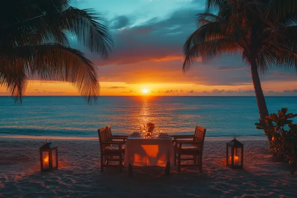 Romantic Dinner Setup in Koh Samui