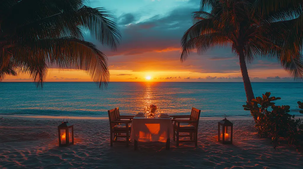 Romantic Dinner Setup in Koh Samui