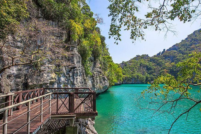 Ko Samui Angthong Marine Park Full Day Tour with Snorkeling & Sea Kayaking - Stop 1: Ko Mae Ko (Mother Island) for Limestone Caves and Blue-Lagoon Feel