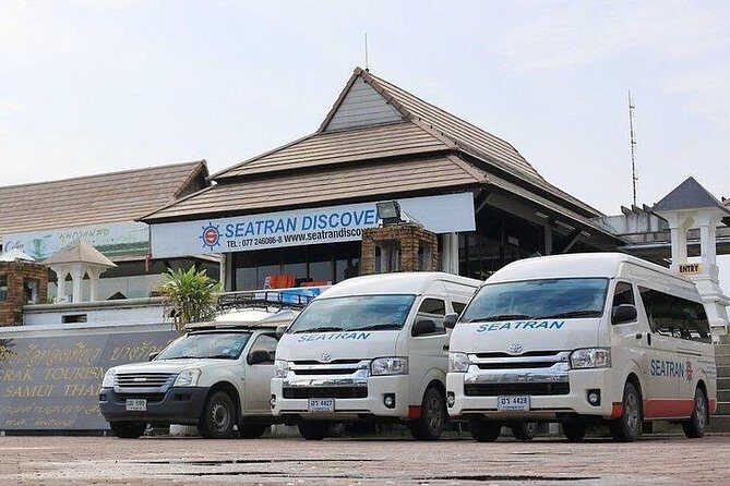 Koh Samui Airport to Koh Phangan by Shared Minivan and Seatran Discovery Ferry - Airport pickup at the Samui Accom counter