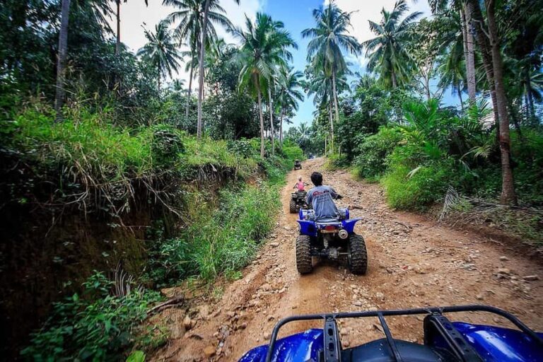 Koh Samui: ATV Quad Bike Safari Tour - Entering the ATV track: safety briefing, English guidance, and convoy riding