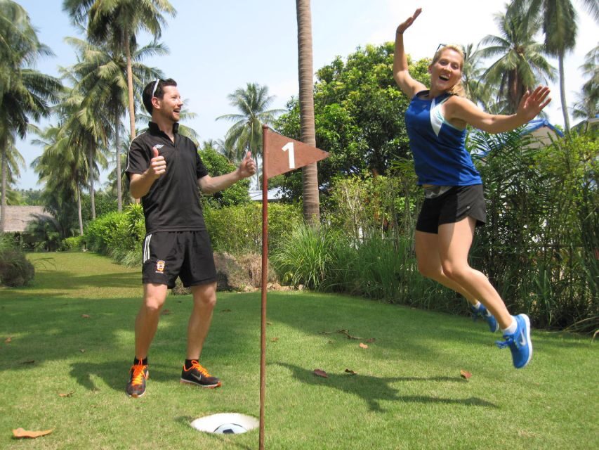 Koh Samui: Football Golf & Botanical Gardens - Getting there: private pickup with a quick hop from Chaweng