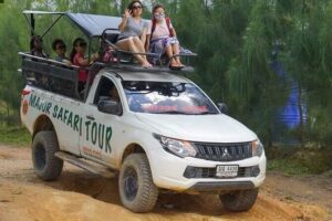 Koh Samui Jungle Safari Around The island Tour - Na Muang Waterfall: The splash-and-fish stop