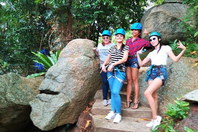 Lamai Viewpoint Zip lining with Cable Car and Panoramic View - The 70-meter walk-up: not scary, just real