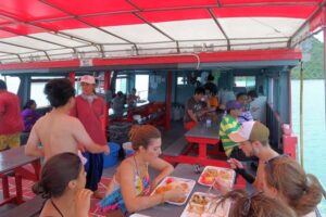 Samui: Angthong Marine Park Boat Tour w/ Transfer and Meals - From Koh Samui pickup to Nathon Pier: smoother than you’d think