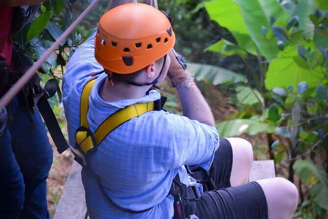Zipline Ride on Koh Samui - What the Koh Samui zipline feels like from the first platform